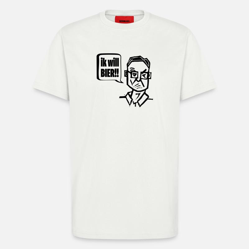 Der Kiecker will Pils - T-Shirt - made by SPREAD - OFF WHITE