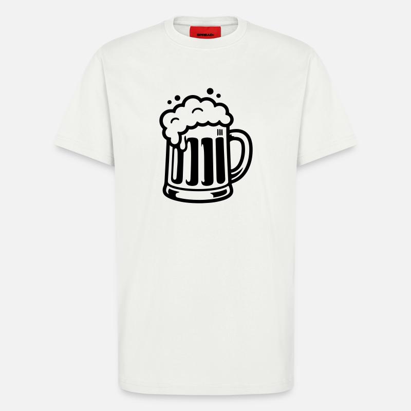 Bierkrug Comic Bier - T-Shirt - made by SPREAD - OFF WHITE