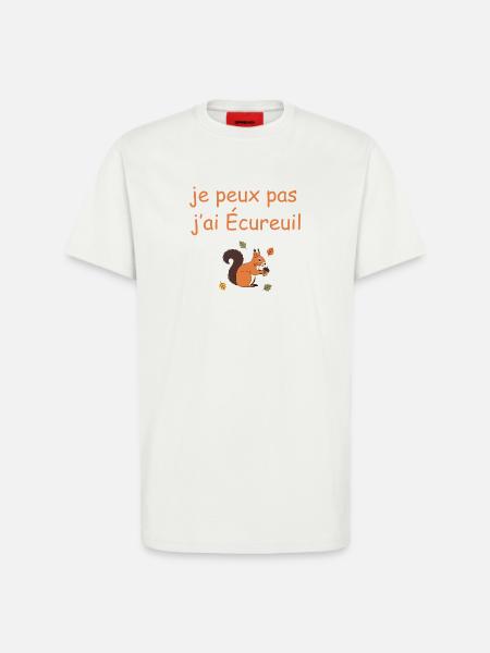 I can't I have Squirrel - T-Shirt - made by SPREAD - OFF WHITE