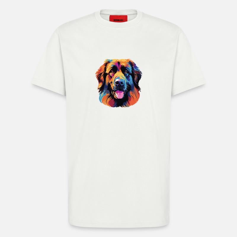 Farbexplosion Hundeporträt - T-Shirt - made by SPREAD - OFF WHITE