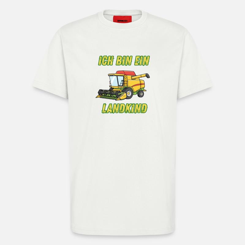 Traktor - Ich bin ein Landkind - T-Shirt - made by SPREAD - OFF WHITE