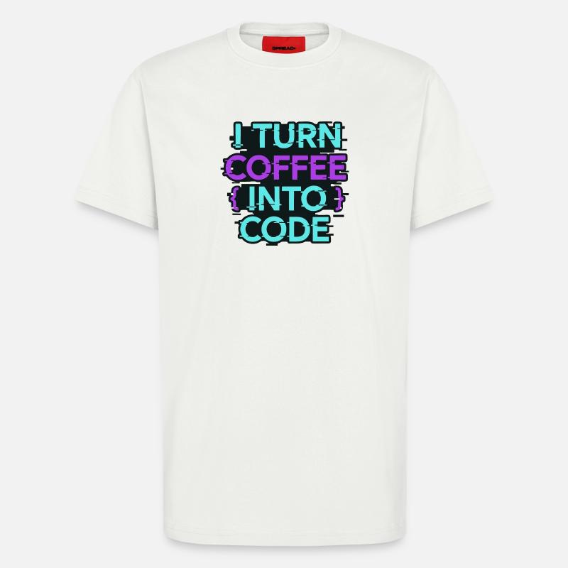 Ich verwandle Kaffee in Code - T-Shirt - made by SPREAD - OFF WHITE