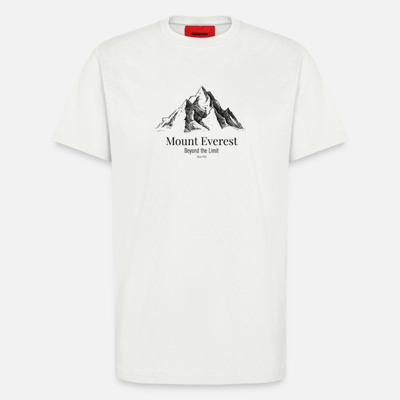 Mount Everest jenseits der Grenze - T-Shirt - made by SPREAD - OFF WHITE