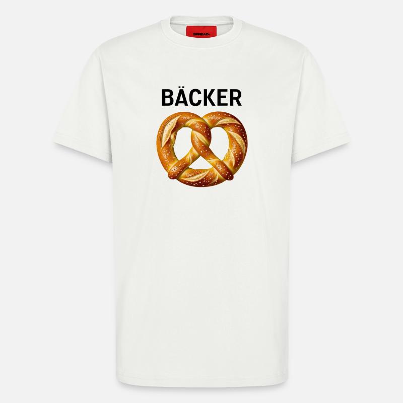 Bäcker Kostüm Brezel Beruf Karneval Bäckerei - T-Shirt - made by SPREAD - OFF WHITE