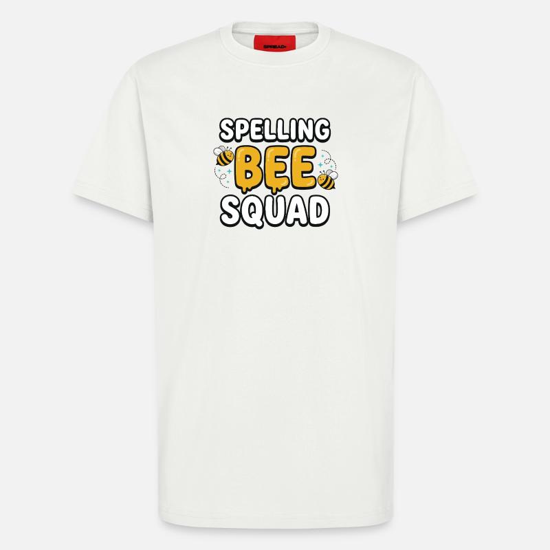 Spelling Bee Squad Cute Bee Team - T-Shirt - made by SPREAD - OFF WHITE