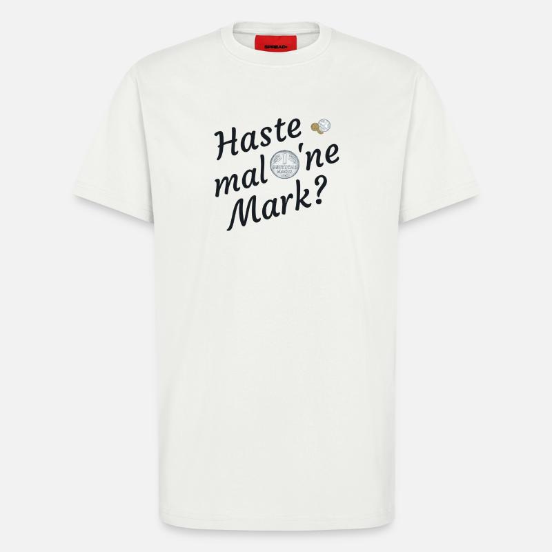 Haste Mal Eine Mark Nostalgie - T-Shirt - made by SPREAD - OFF WHITE