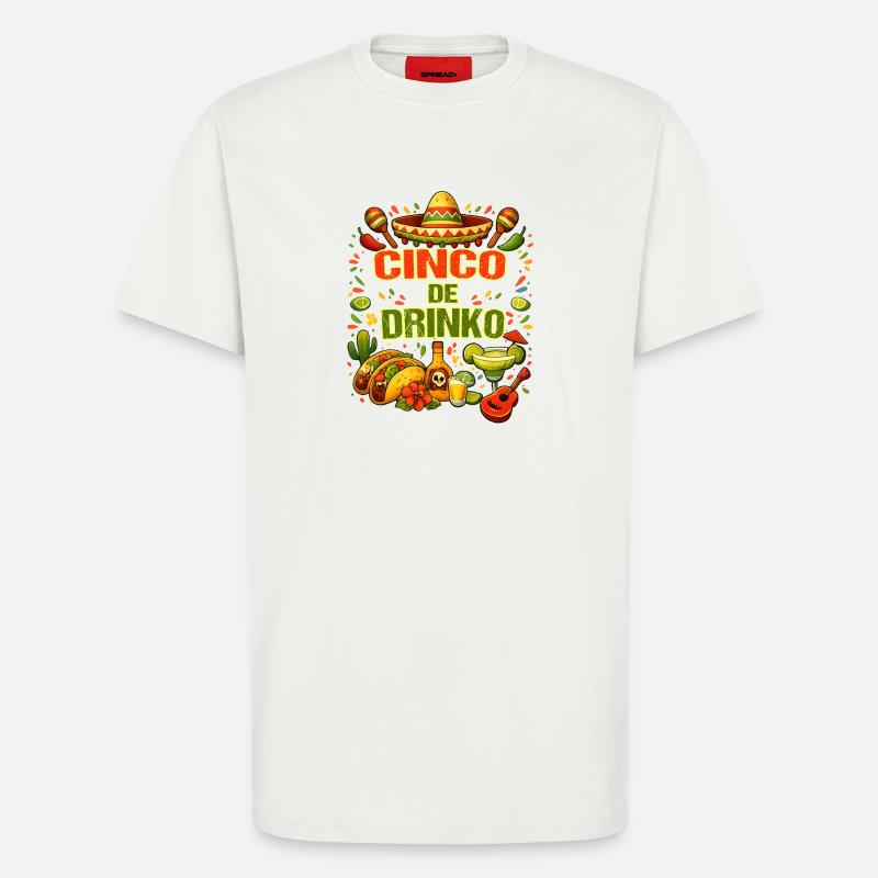 Cinco de Drinko - Cinco de Mayo - T-Shirt - made by SPREAD - OFF WHITE
