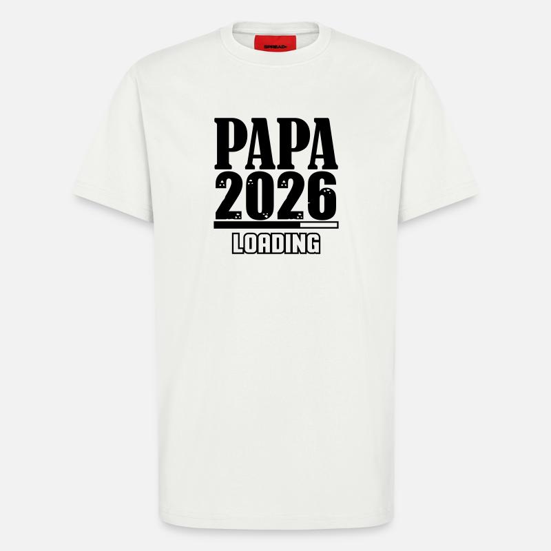 Papa 2026 Loading - T-Shirt - made by SPREAD - OFF WHITE