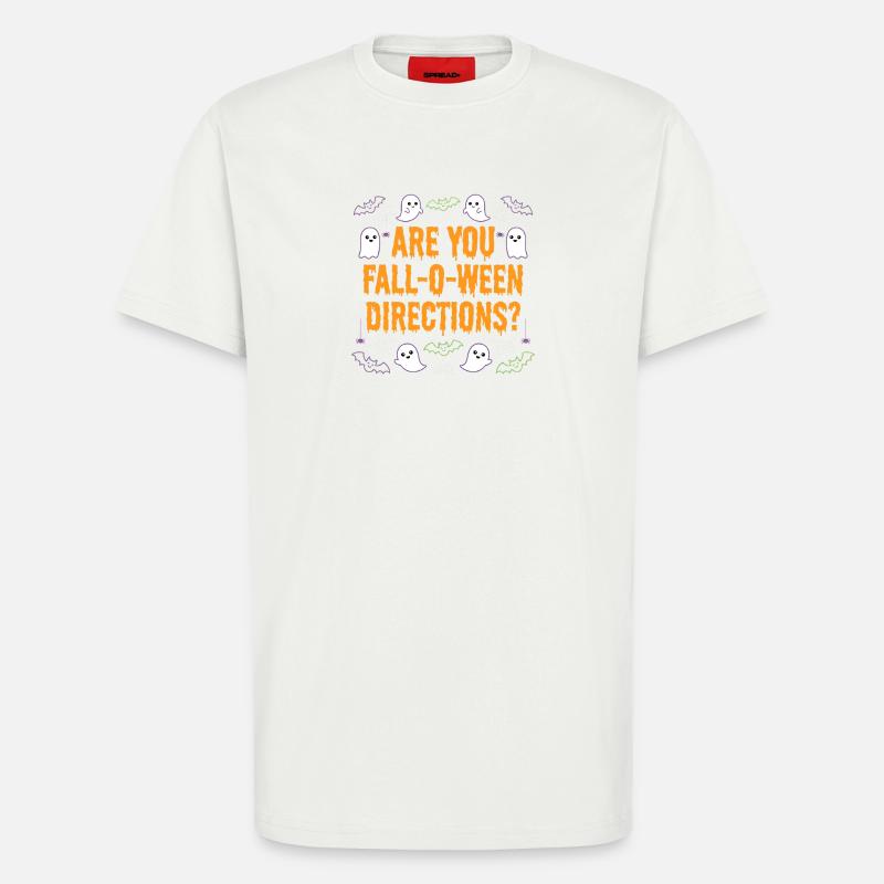 Bist du ein Herbst-O-Ween-Anleitungslehrer? Hallow - T-Shirt - made by SPREAD - OFF WHITE