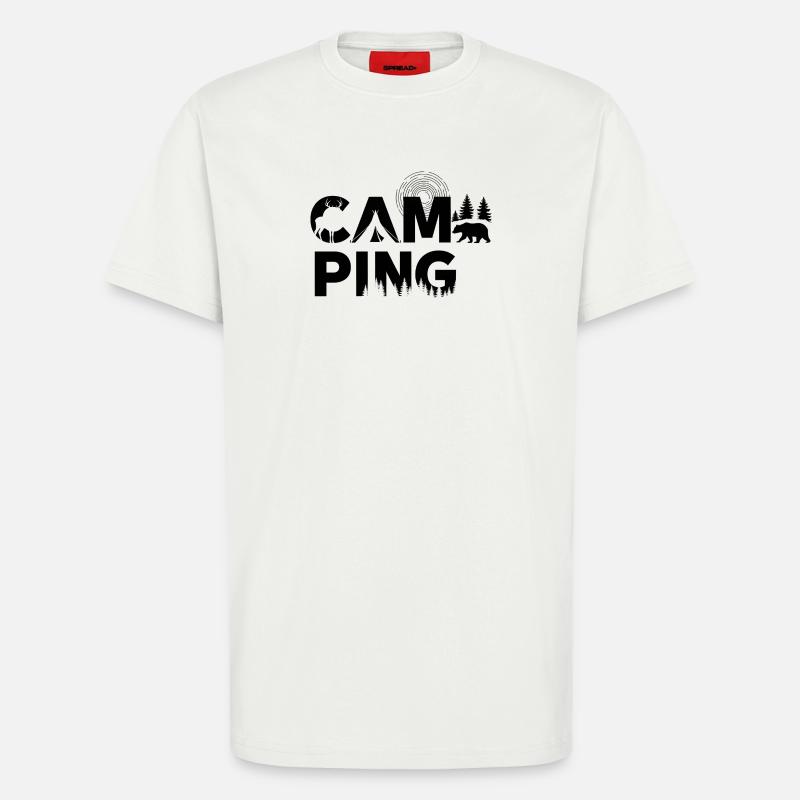 Camping magic in the forest - T-Shirt - made by SPREAD - OFF WHITE