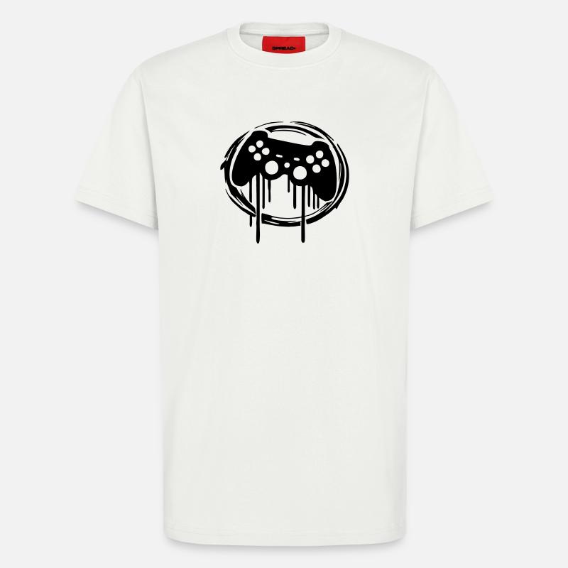 Gaming Controller Circle Pattern - T-Shirt - made by SPREAD - OFF WHITE