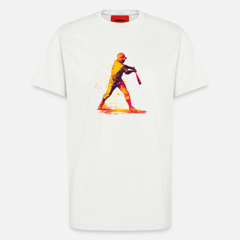 Farbexplosion Baseball-Schläger - T-Shirt - made by SPREAD - OFF WHITE