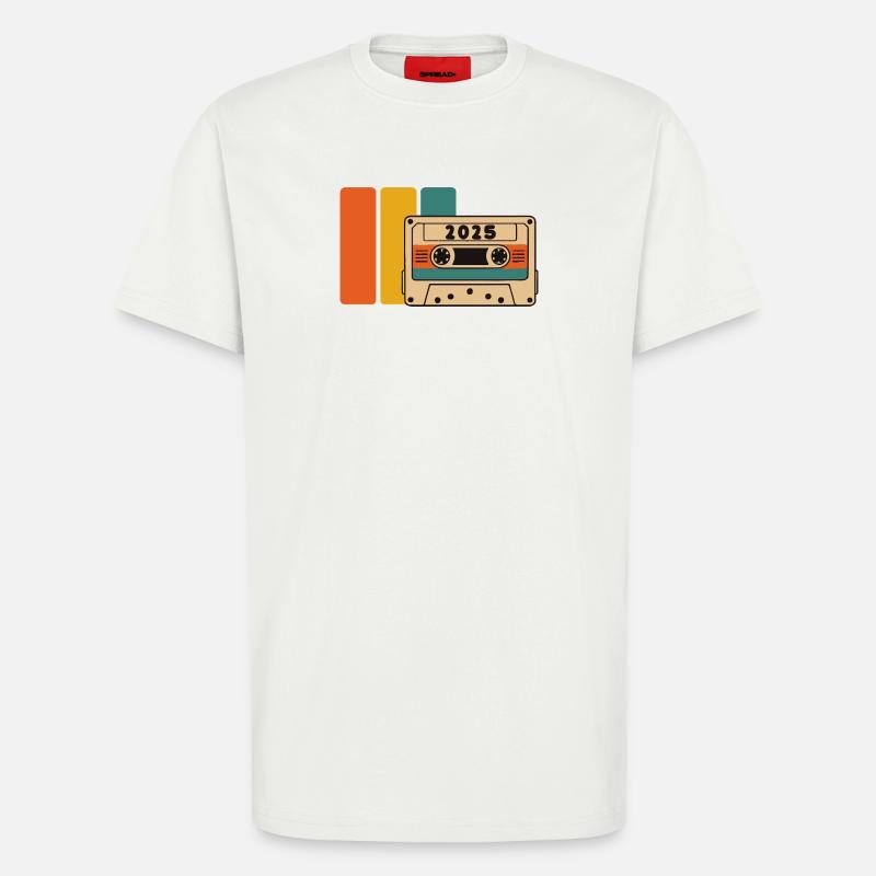 2015 Retro Kassette Lebendige Palette - T-Shirt - made by SPREAD - OFF WHITE