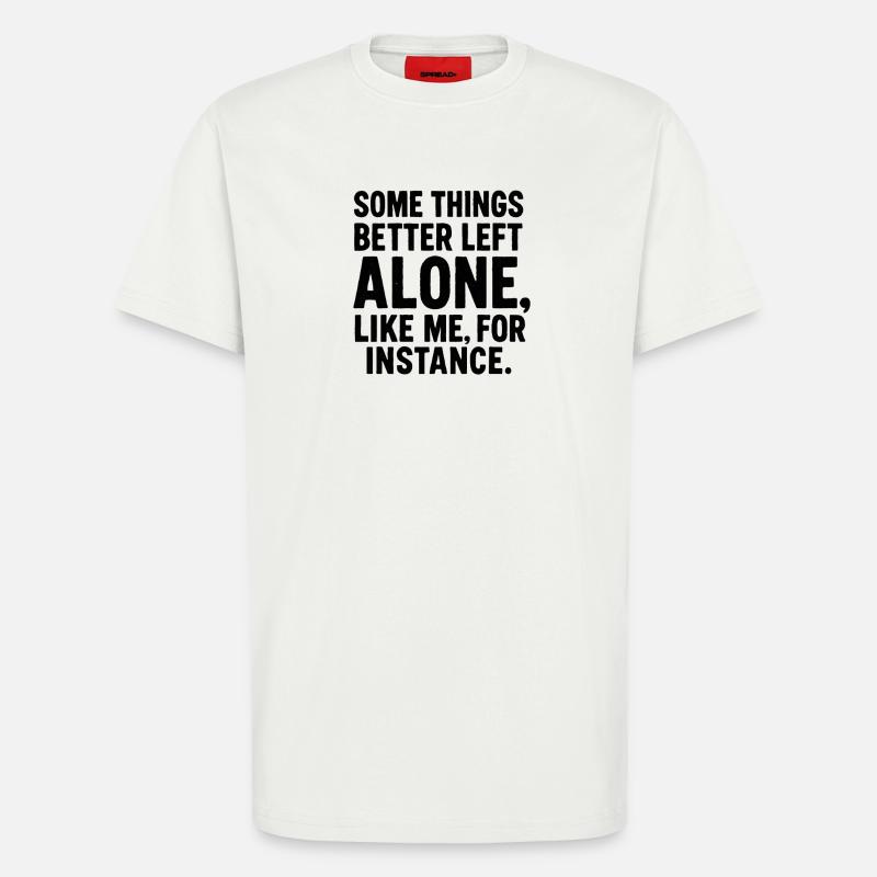 Lustiger Spruch Introvertierte Nerds Geschenkidee - T-Shirt - made by SPREAD - OFF WHITE