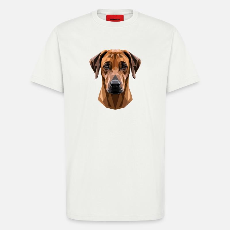 Rhodesian Ridgeback Jagthund Pride Ridgeback - Organic relaxed T-shirt made in EU - OFF WHITE