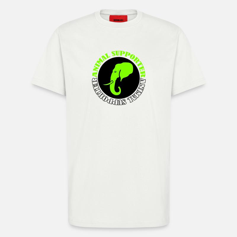  Elefant Tierunterstützer - T-Shirt - made by SPREAD - OFF WHITE