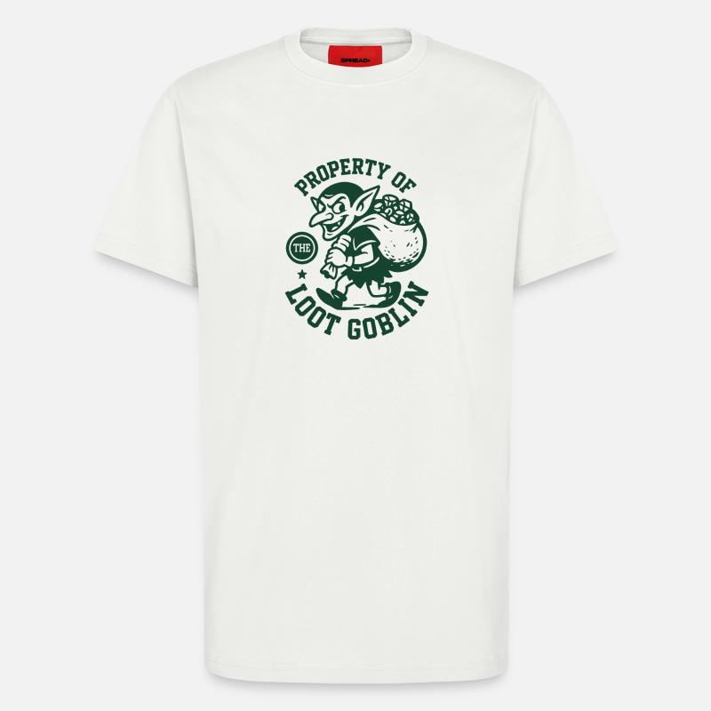 Loot-Goblin Eigentum | RPG Beute Sammler - T-Shirt - made by SPREAD - OFF WHITE