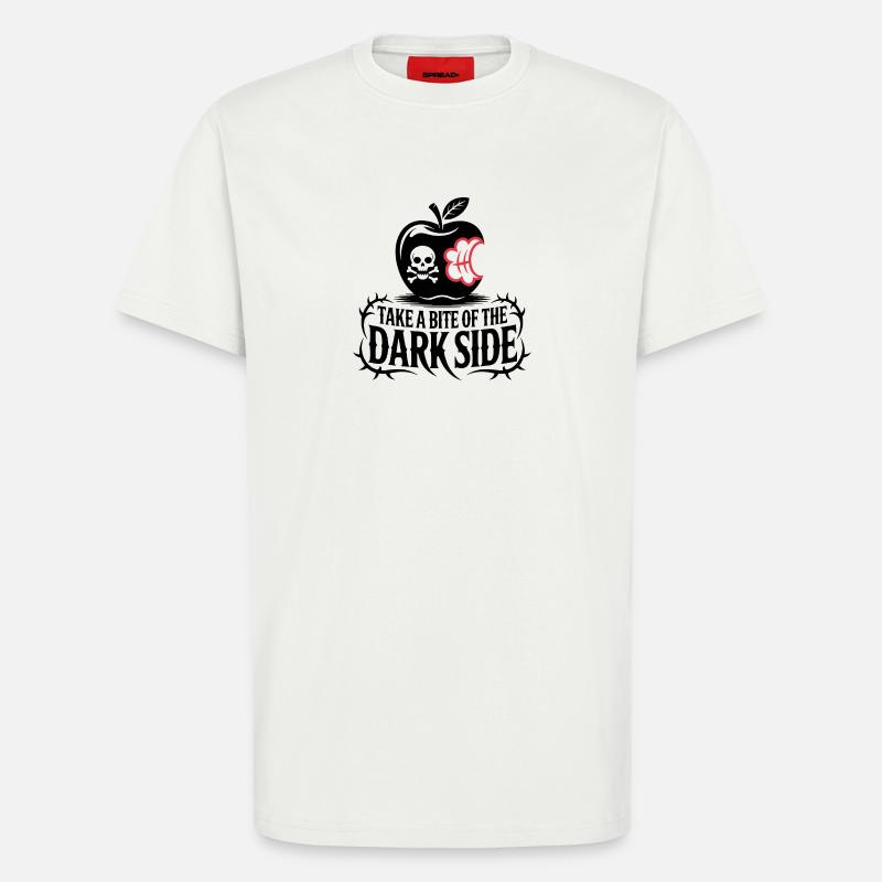 Düsterer Apfel mit Biss Design - T-Shirt - made by SPREAD - OFF WHITE