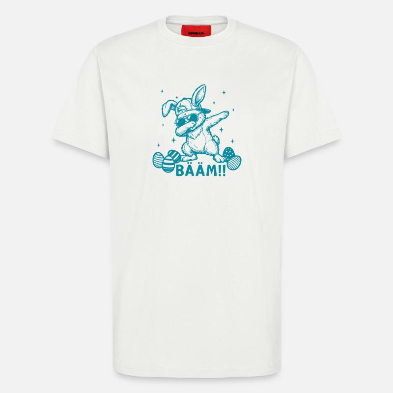 Funny Easter Dabbing Easter Bunny Bääm - T-Shirt - made by SPREAD - OFF WHITE