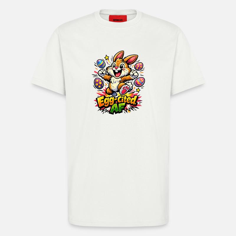 Bunny Bunny Spring Summer Easter Garden - T-Shirt - made by SPREAD - OFF WHITE