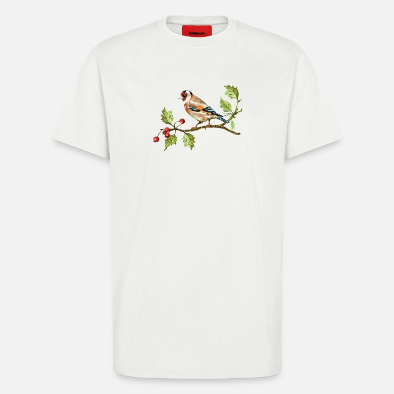 Bunter Vogel - T-Shirt - made by SPREAD - OFF WHITE
