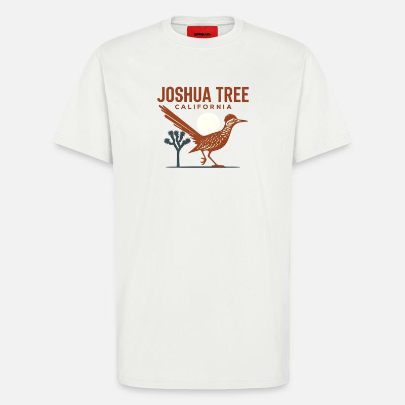 Joshua Tree Roadrunner Sunset - T-Shirt - made by SPREAD - OFF WHITE