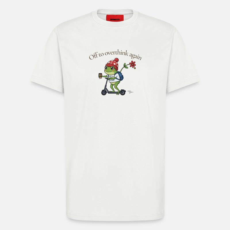 Toad-ally caffeinated Frosch - T-Shirt - made by SPREAD - OFF WHITE