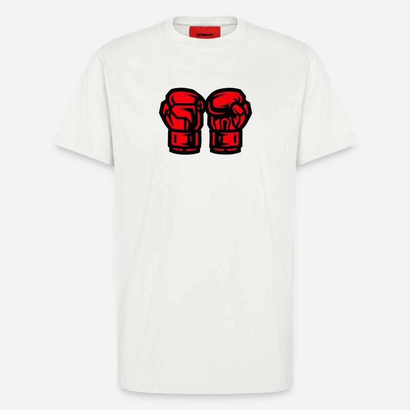 Boxhandschuhe Symbol Boxen - T-Shirt - made by SPREAD - OFF WHITE