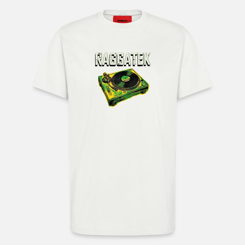 Raggatek Turntable Jamaica - T-Shirt - made by SPREAD - OFF WHITE