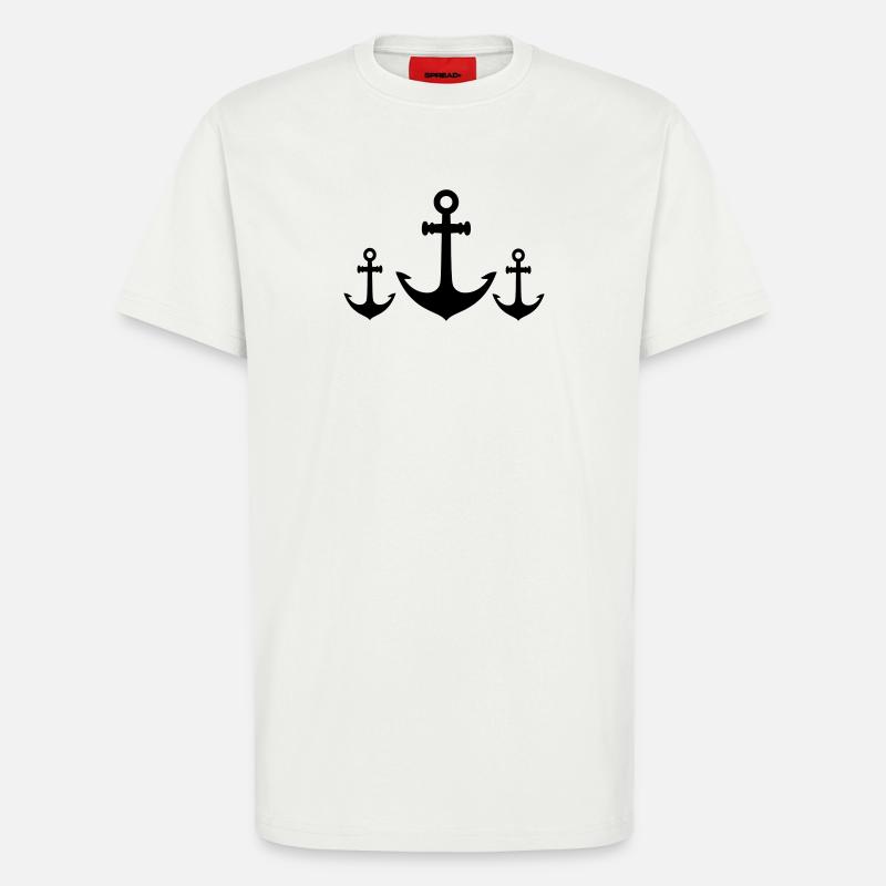 Anker crew - T-Shirt - made by SPREAD - OFF WHITE