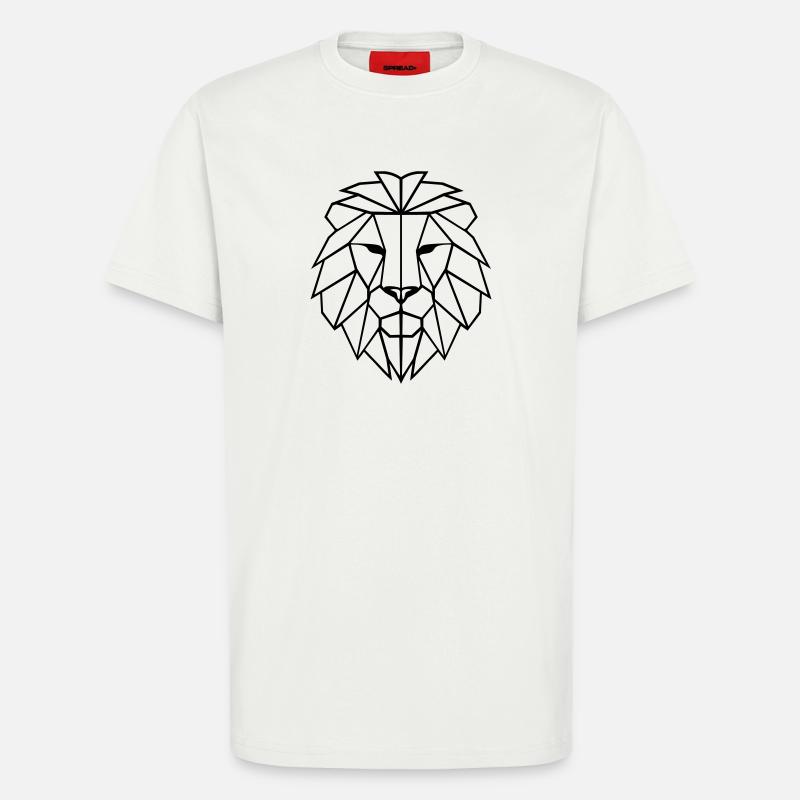 Löwe Polygon - T-Shirt - made by SPREAD - OFF WHITE