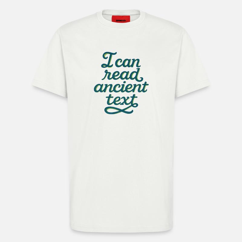 Ancient Script Tee - T-Shirt - made by SPREAD - OFF WHITE