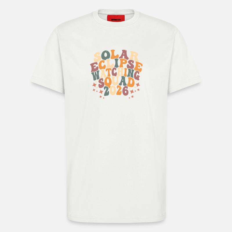 Solar Eclipse Squad 2026 - T-Shirt - made by SPREAD - OFF WHITE