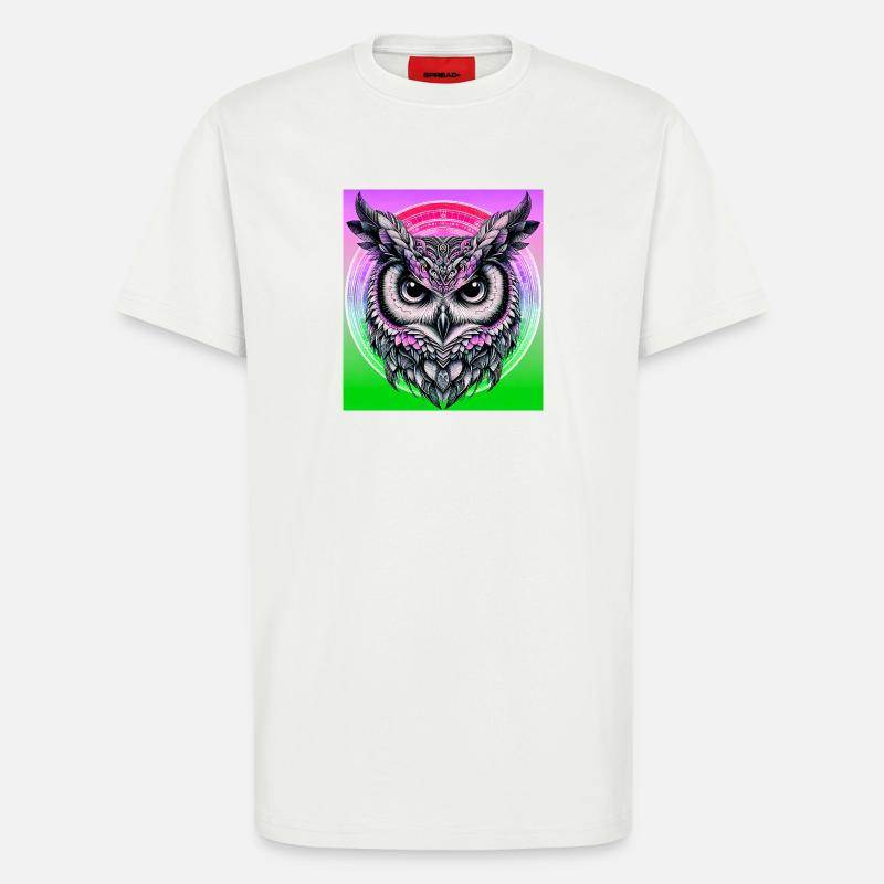 Eule - T-Shirt - made by SPREAD - OFF WHITE