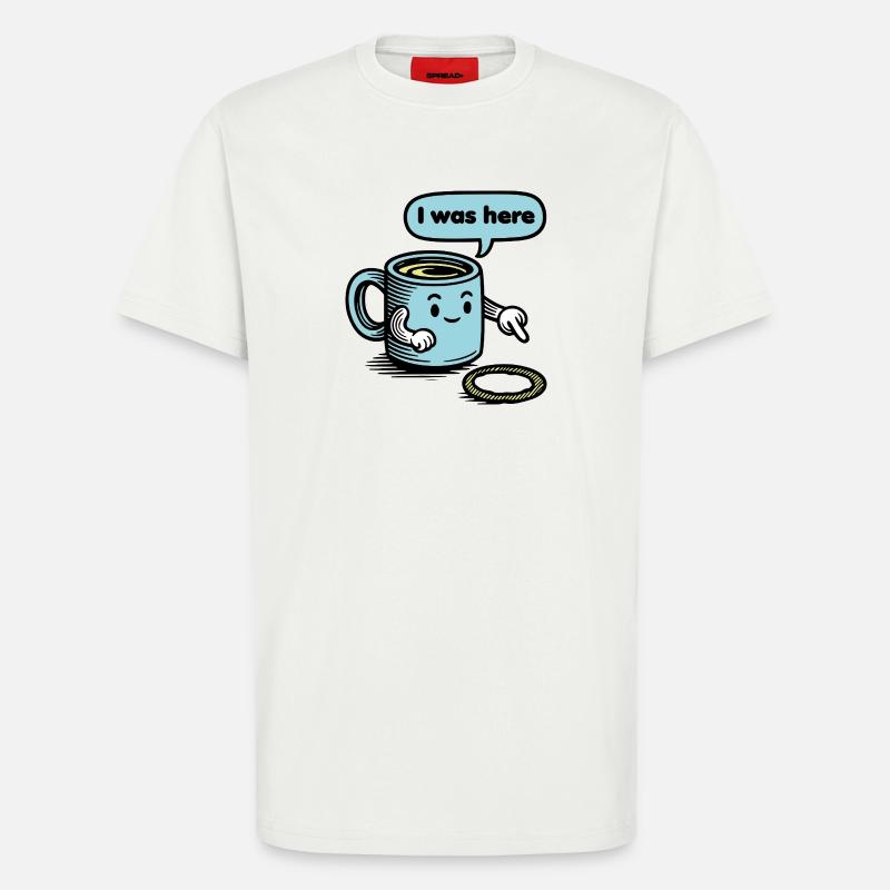 Lusitger Kaffee Spruch - T-Shirt - made by SPREAD - OFF WHITE