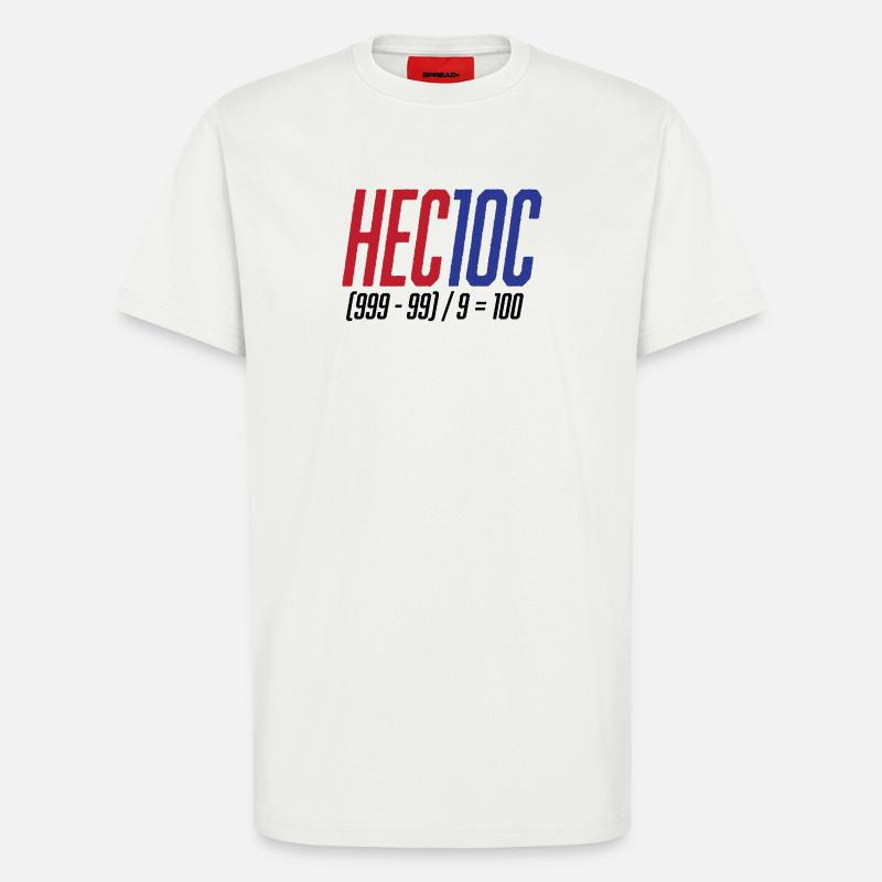 Hectoc Mental Arithmetic Game, Math - T-Shirt - made by SPREAD - OFF WHITE