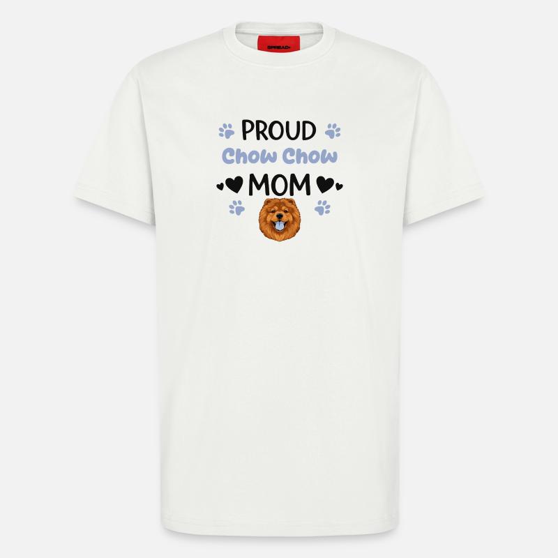 Stolze Chow Mutter, Chow-chow - T-Shirt - made by SPREAD - OFF WHITE