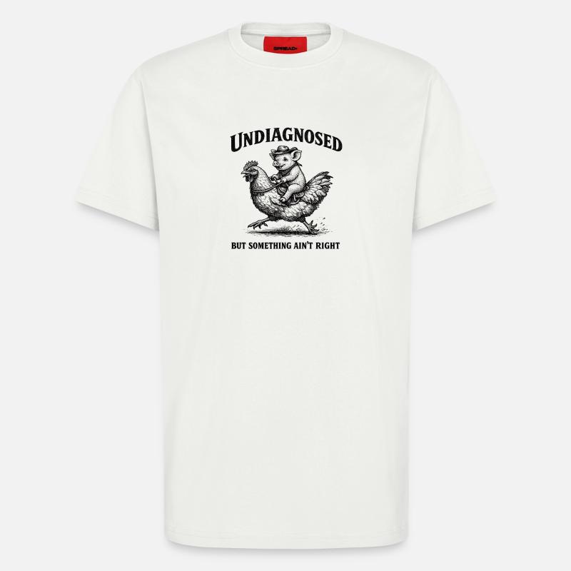 Not diagnosed, but something is wrong - T-Shirt - made by SPREAD - OFF WHITE