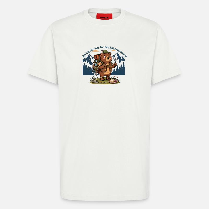 Kaiserschmarrn Wanderbär - Lustiges Wandershirt - T-Shirt - made by SPREAD - OFF WHITE