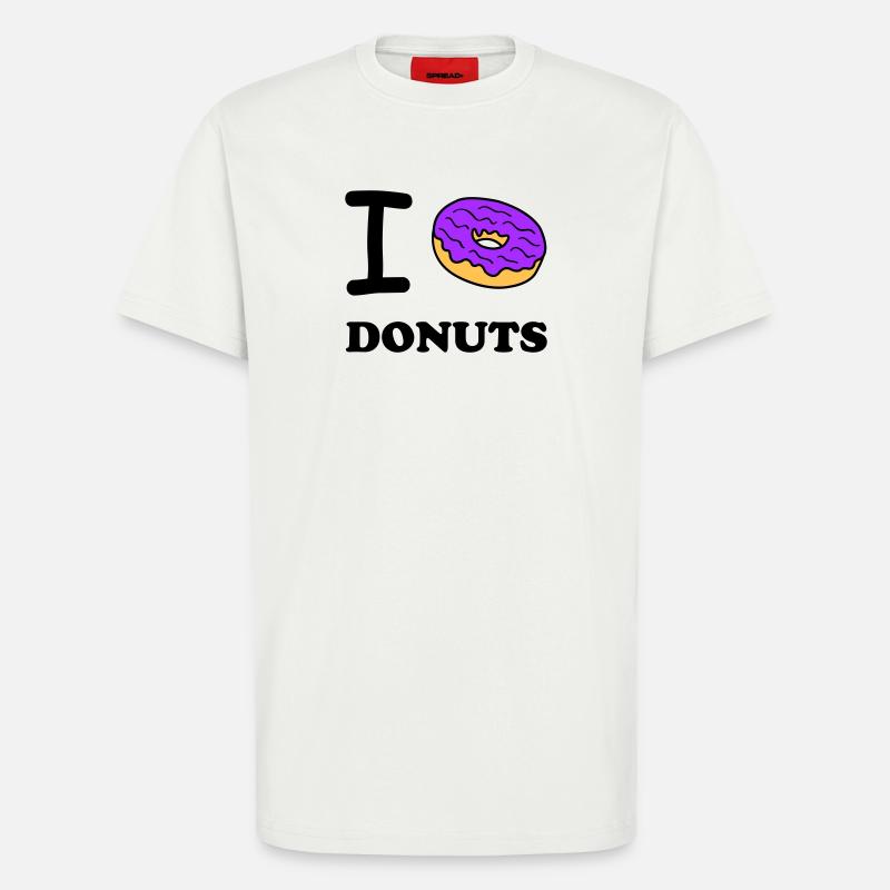 I Love Donuts - T-Shirt - made by SPREAD - OFF WHITE