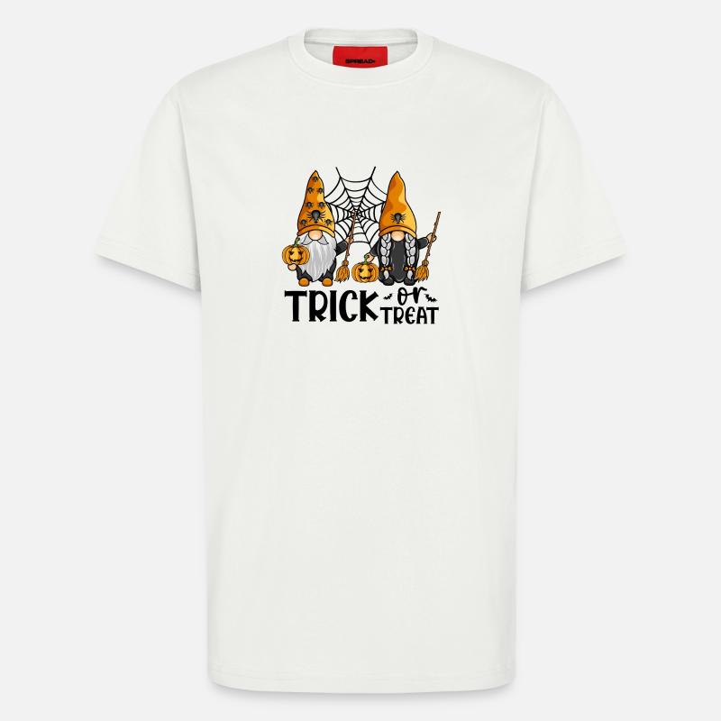 Halloween-Gnome zum Süßes-oder-Saures-Treffen - T-Shirt - made by SPREAD - OFF WHITE