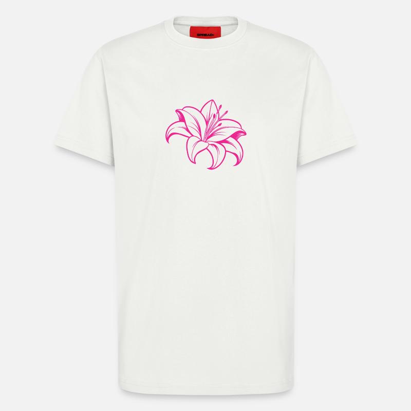 Lilienblüte - T-Shirt - made by SPREAD - OFF WHITE