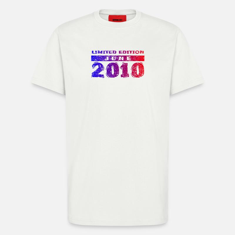 16e anniversaire Édition Limitée 06/2010 - T-shirt bio décontracté fabriqué en UE - OFF WHITE