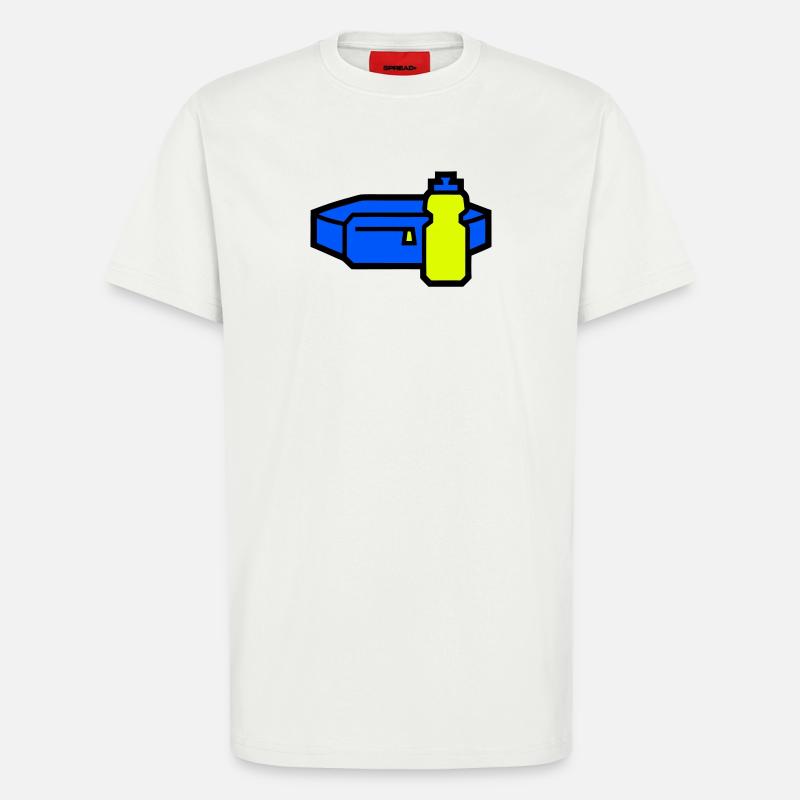 Practical Hydration Belt Runner - T-Shirt - made by SPREAD - OFF WHITE