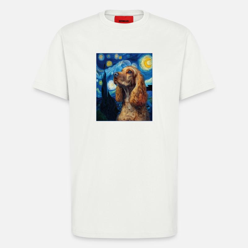 Cocker Spaniel Hund - T-Shirt - made by SPREAD - OFF WHITE