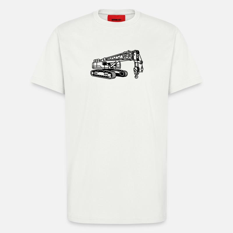 Crane Machine - T-Shirt - made by SPREAD - OFF WHITE