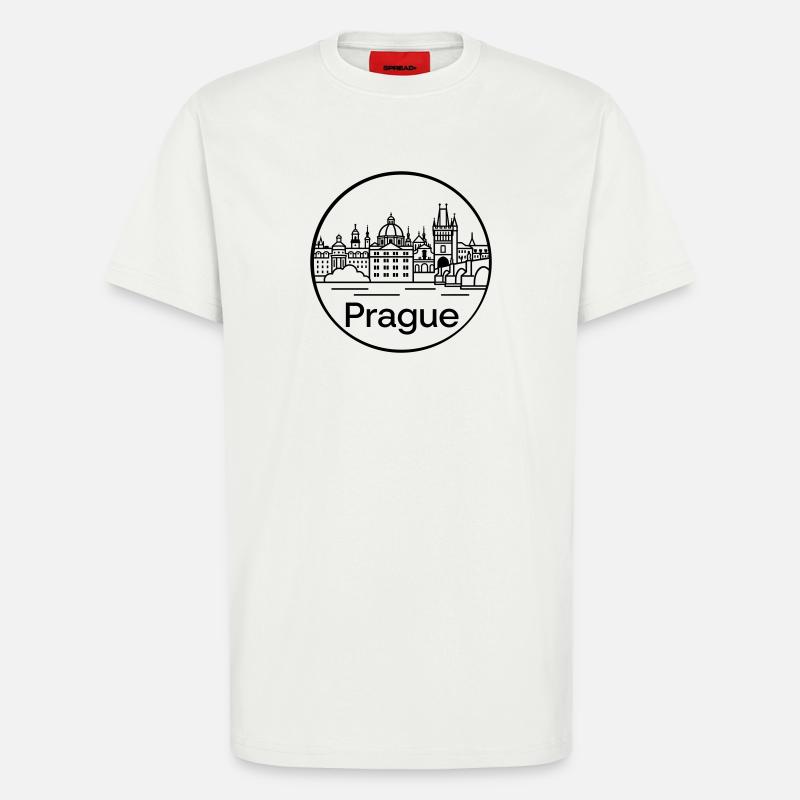 Prag - T-Shirt - made by SPREAD - OFF WHITE