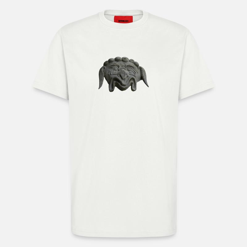 grinning stone mask - T-Shirt - made by SPREAD - OFF WHITE