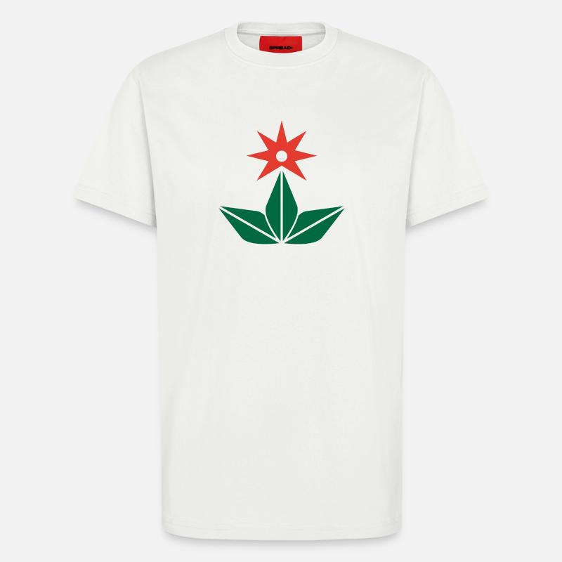 Astroflora_zero - T-shirt bio décontracté fabriqué en UE - OFF WHITE