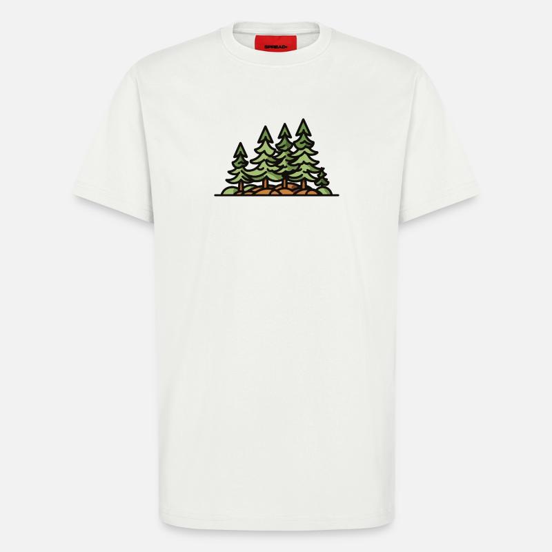 Wald Bäume - T-Shirt - made by SPREAD - OFF WHITE